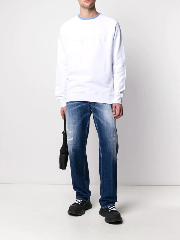 Balmain  embossed logo sweatshirt - Image 2