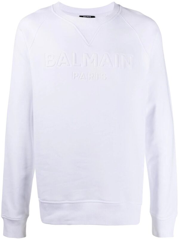 Balmain  embossed logo sweatshirt