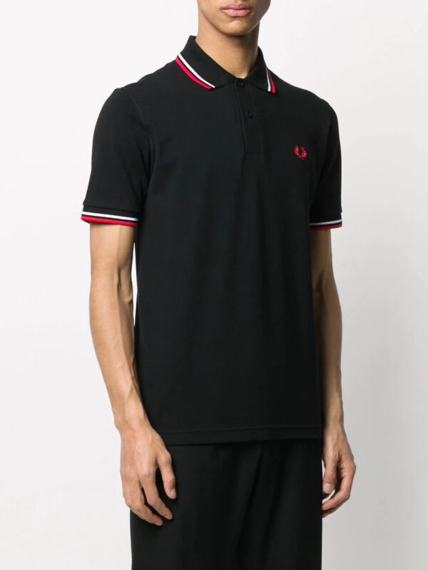 Fred Perry  stripe trim polo shirt - Image 3