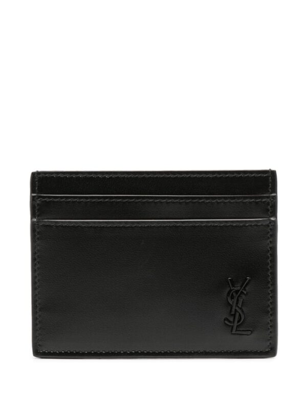 Saint Laurent Cassandre-plaque leather card holder