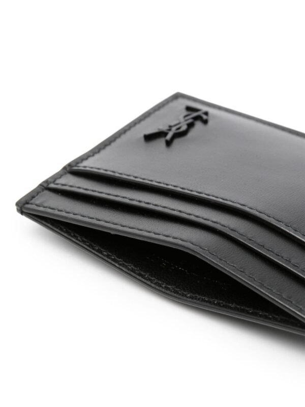 Saint Laurent Cassandre-plaque leather card holder - Image 3