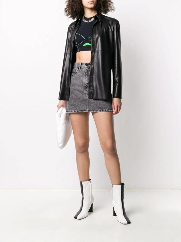 Off-White  printed logo denim skirt - Image 2