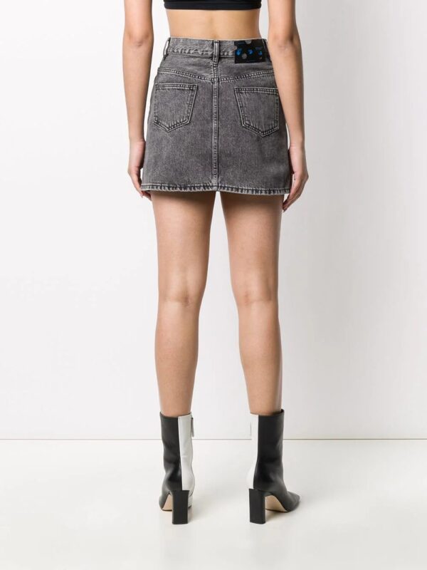 Off-White  printed logo denim skirt - Image 4