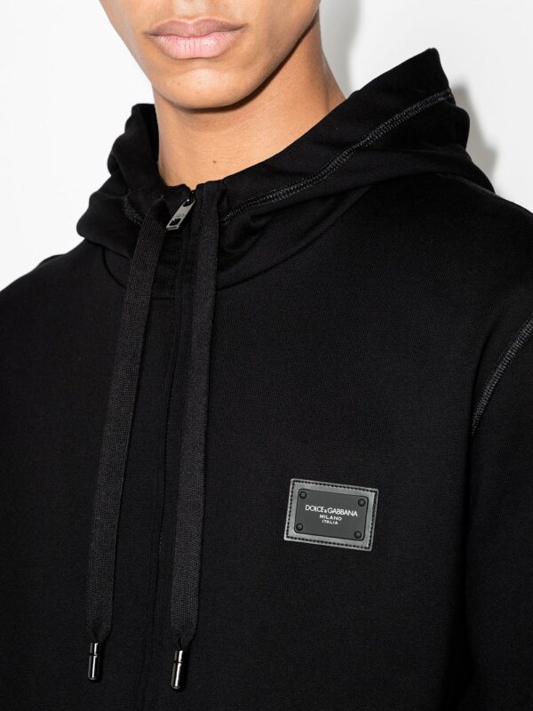 Dolce & Gabbana  logo plaque hoodie - Image 4
