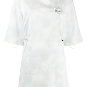 Off-White  Meteor Shower tie-dye T-shirt dress