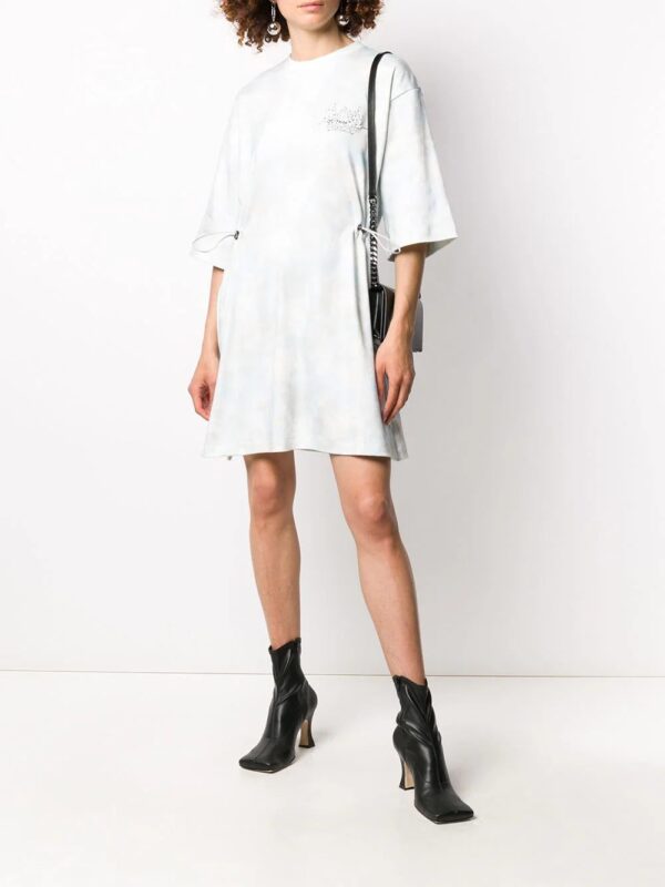 Off-White  Meteor Shower tie-dye T-shirt dress - Image 2