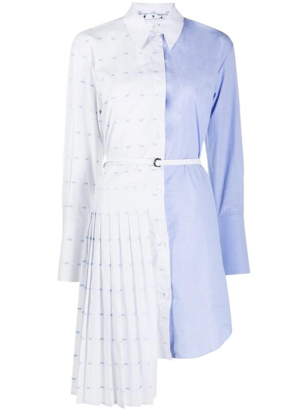 Off-White  pleated shirt dress