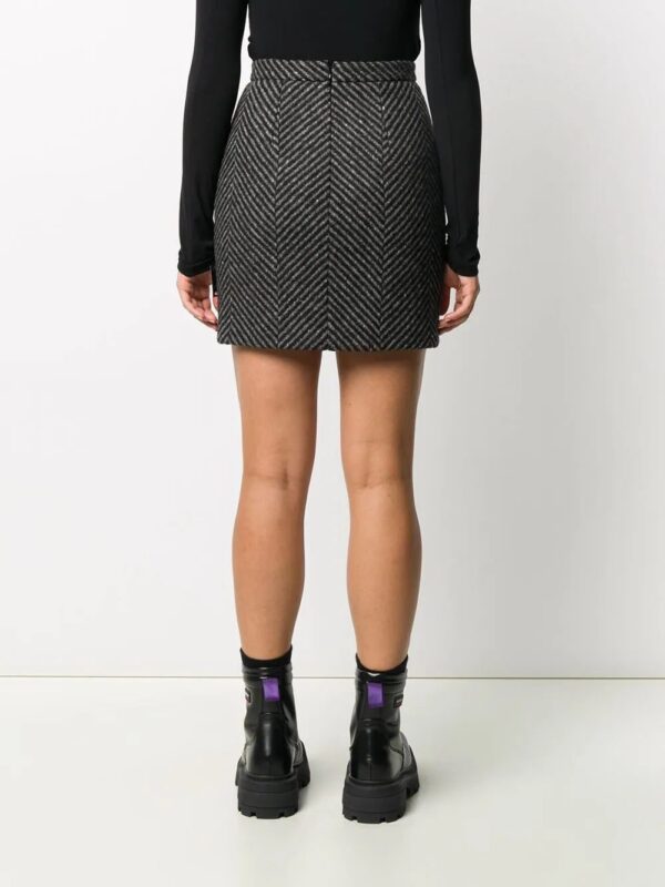Off-White  diagonal-stripe mini skirt - Image 4