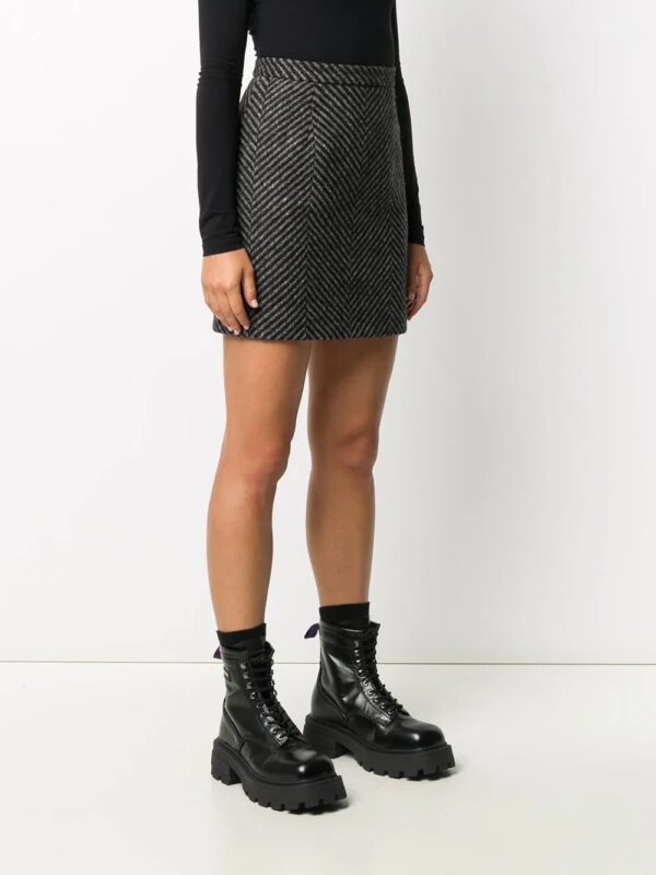 Off-White  diagonal-stripe mini skirt - Image 3