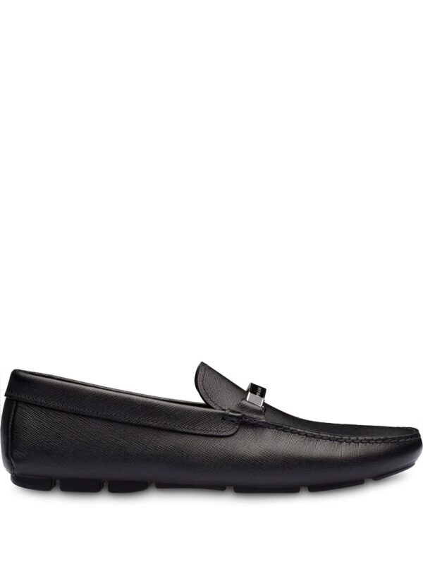 Prada  logo plaque loafers