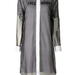 Off-White  Free Winona-print shirt dress