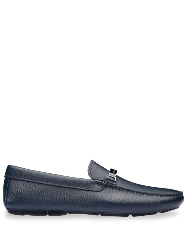 Prada  logo plaque driving loafers