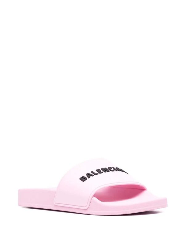 Balenciaga  logo-embossed slides - Image 2
