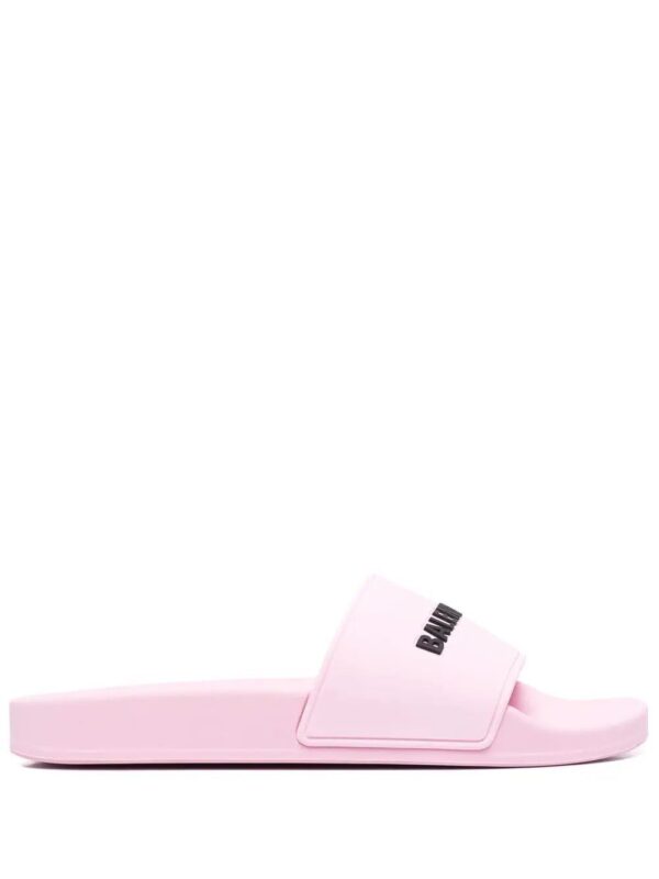 Balenciaga  logo-embossed slides