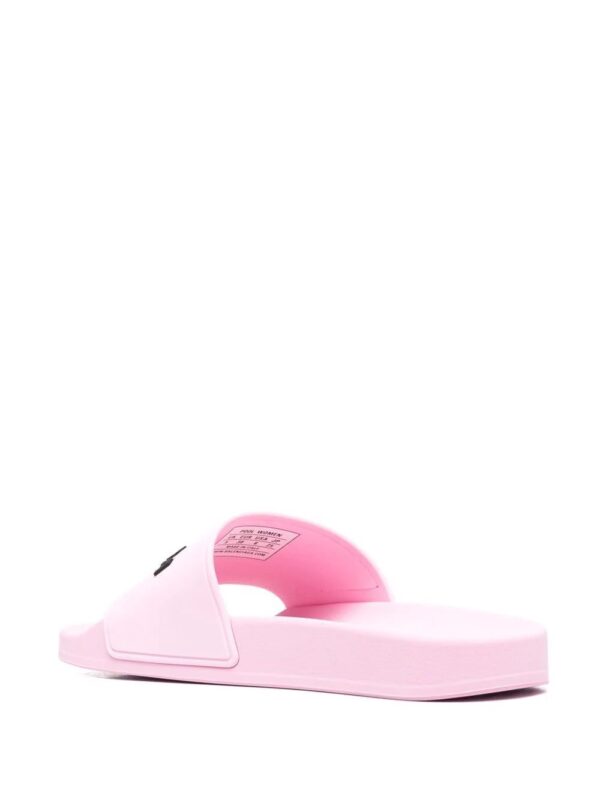 Balenciaga  logo-embossed slides - Image 3
