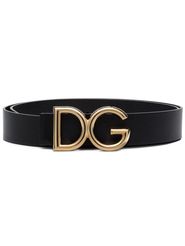 Dolce & gabbana DG logo-plaque buckle belt