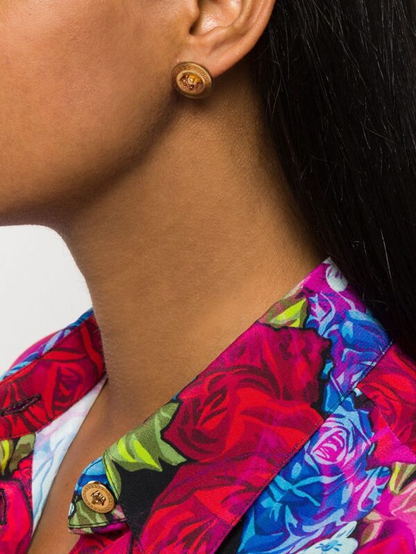Versace  Medusa circular earrings - Image 4