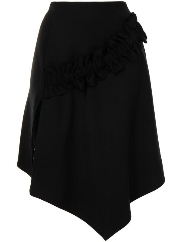 Off-White  gathered detail asymmetric skirt