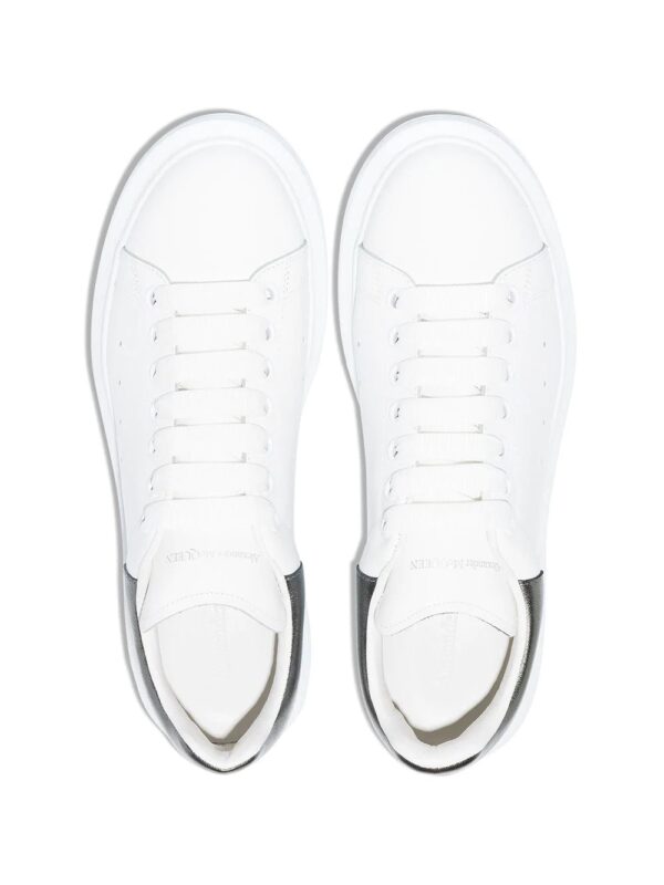 Alexander Mcqueen Oversized metallic leather sneakers - Image 4