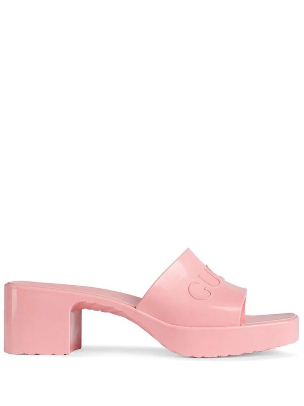 Gucci logo embossed sandals
