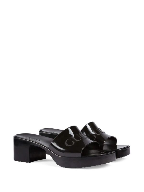 Gucci  logo embossed sandals - Image 2