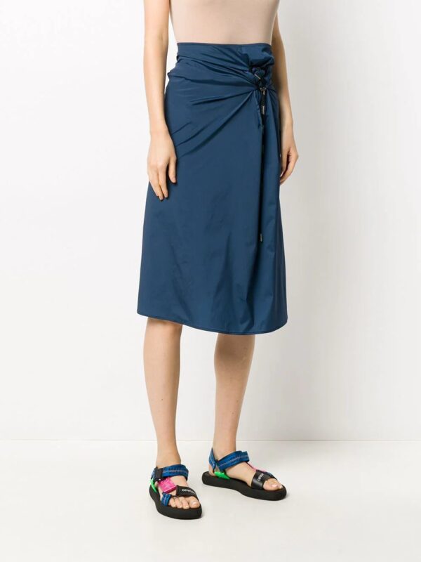 Off-White  gathered detail spiral skirt - Image 3