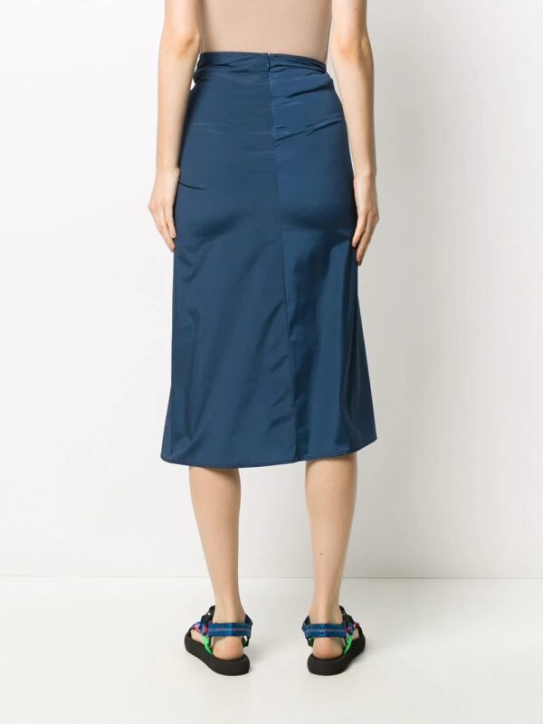 Off-White  gathered detail spiral skirt - Image 4