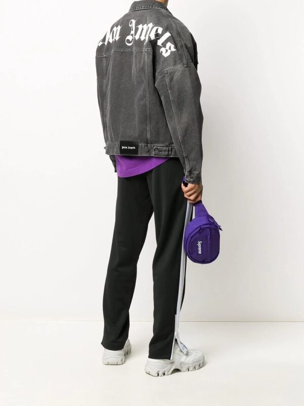 Palm Angels  logo over denim jacket - Image 2