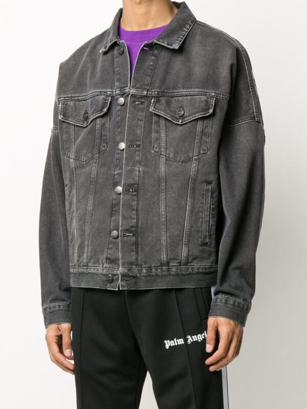 Palm Angels  logo over denim jacket - Image 4