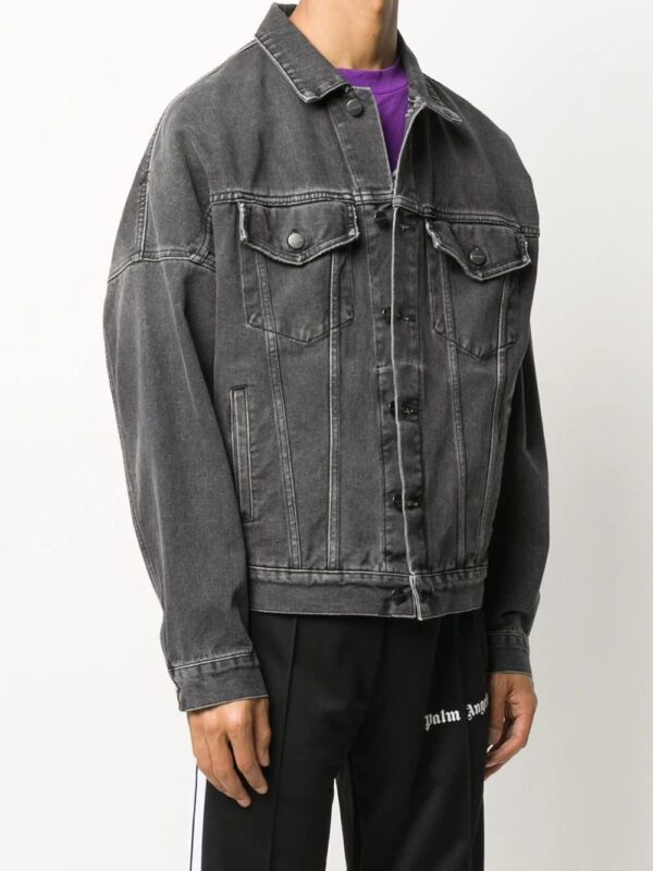 Palm Angels  logo-print denim jacket - Image 3