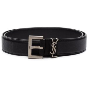 Louis Vuitton monogram-plaque buckled belt