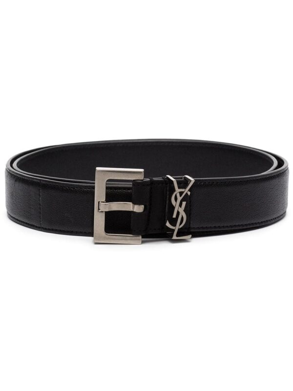 Louis Vuitton monogram-plaque buckled belt