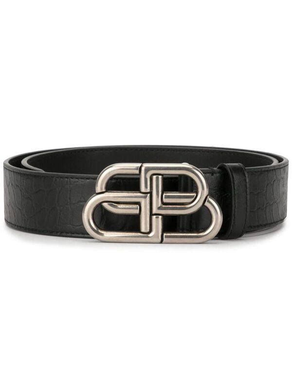 Balenciaga  BB leather belt