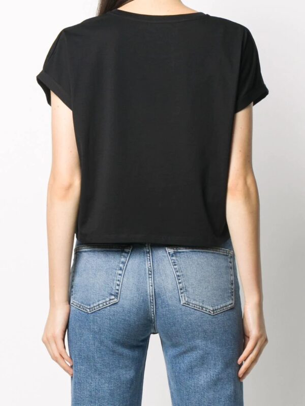 Balmain  cropped logo T-shirt - Image 4