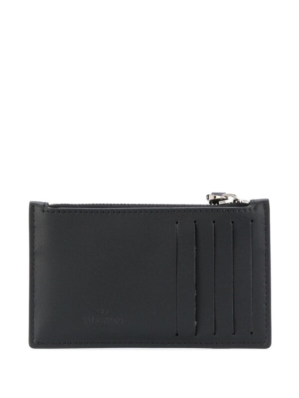 Valentino Garavani VLTN logo-print zipped cardholder - Image 2