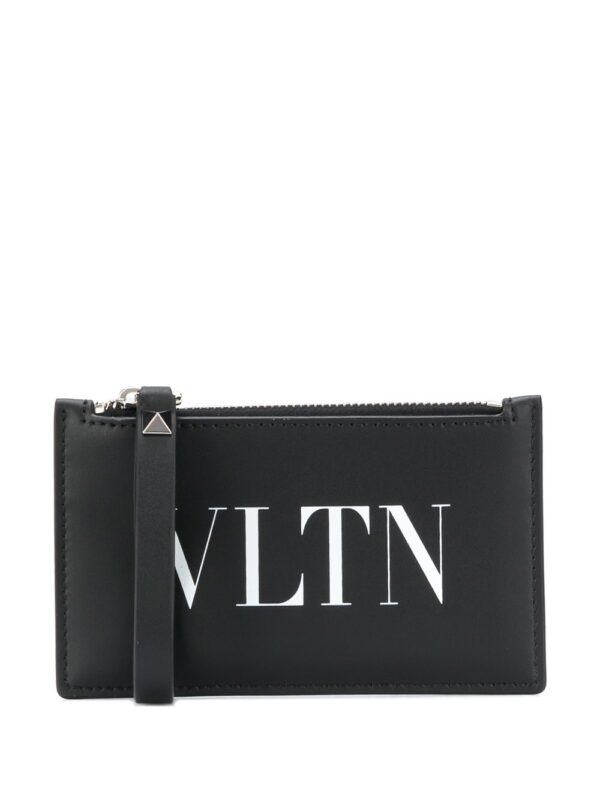 Valentino Garavani VLTN logo-print zipped cardholder