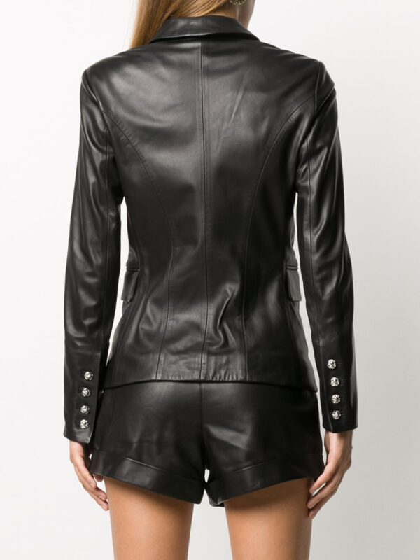 Philipp Plein  crystal-embellished double-breasted jacket - Image 4