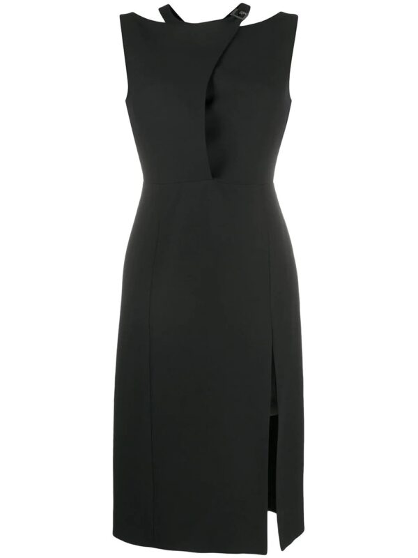 Gucci  logo-plaque knee-length dress