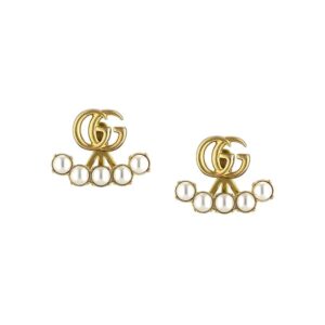 Gucci  pearl double G earrings