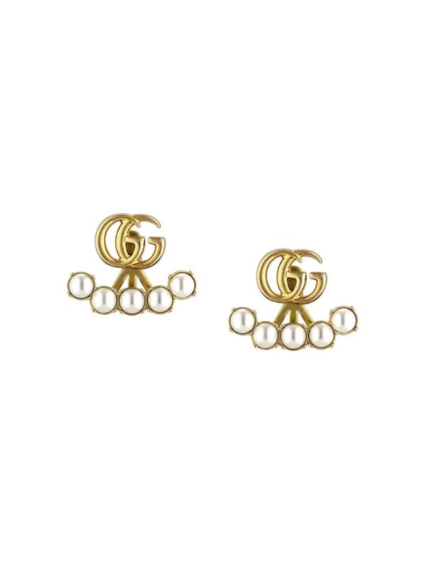 Gucci  pearl double G earrings
