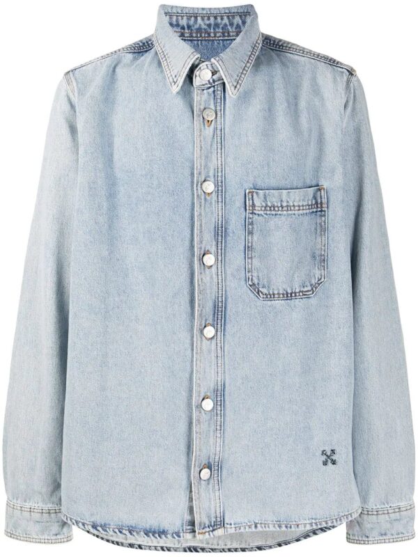 Off-White  Arrows-motif denim shirt