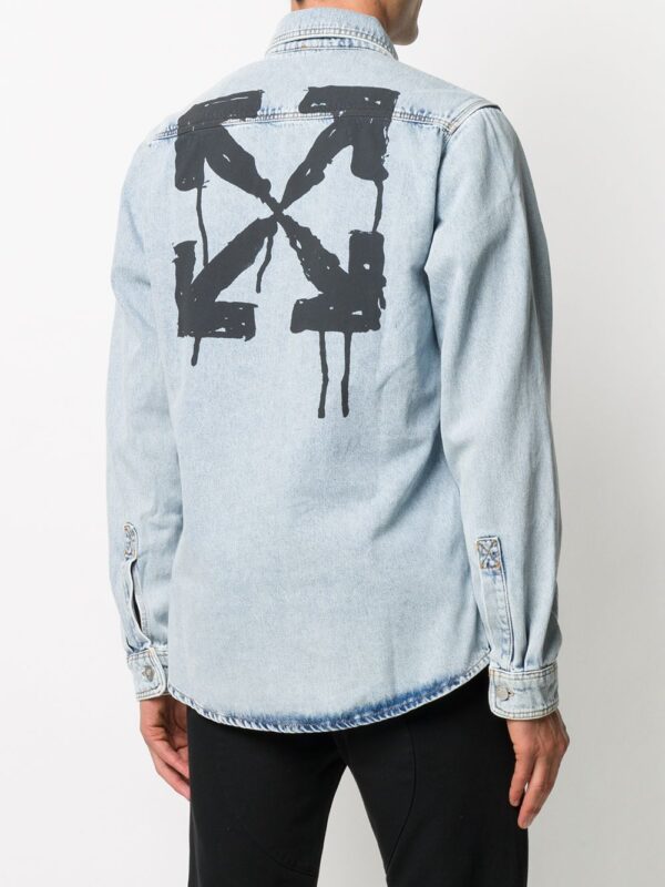 Off-White  Arrows-motif denim shirt - Image 3