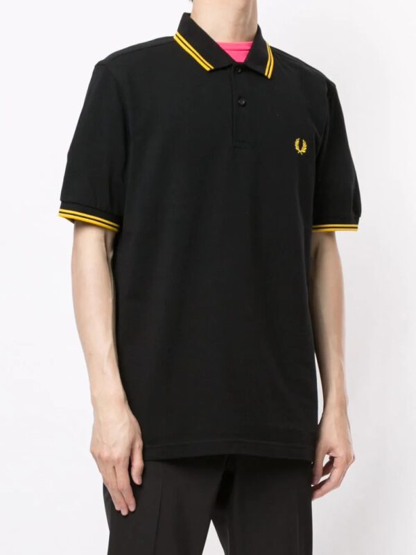 Fred Perry stripe-trim logo polo shirt. - Image 3