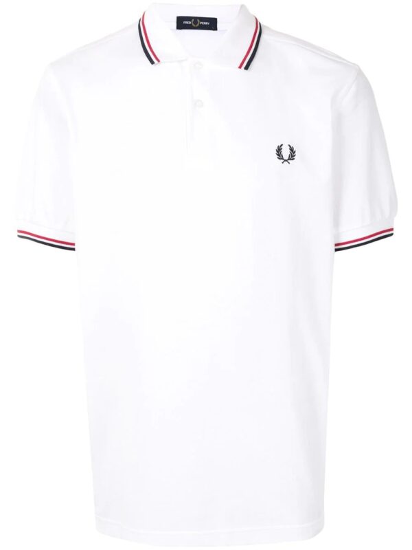 Fred Perry  stripe-trim logo polo shirt