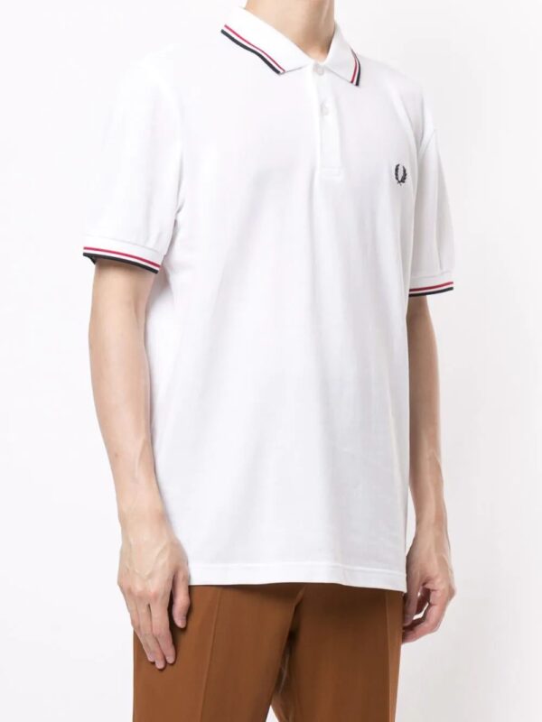 Fred Perry  stripe-trim logo polo shirt - Image 3