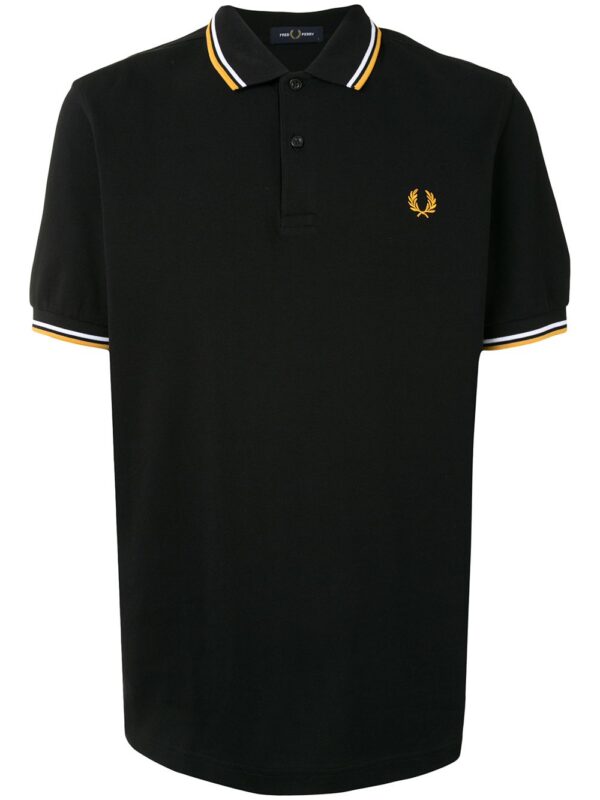Fred Perry stripe-trim logo polo shirt
