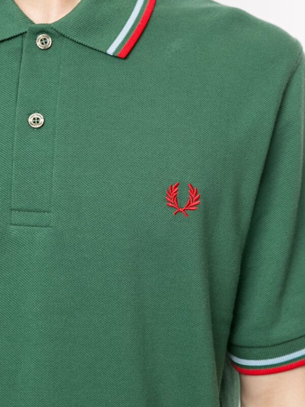 Fred Perry  stripe-trim logo polon shirt - Image 4