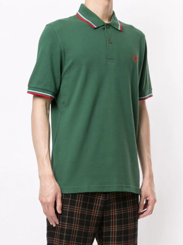 Fred Perry  stripe-trim logo polon shirt - Image 2