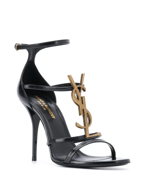 Saint Laurent strappy logo stiletto sandals - Image 2