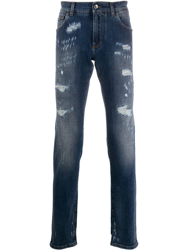 Dolce & Gabbana  distressed slim-fit jeans